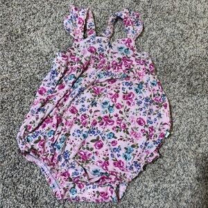 Posh Peanut Pink Floral Bodysuit